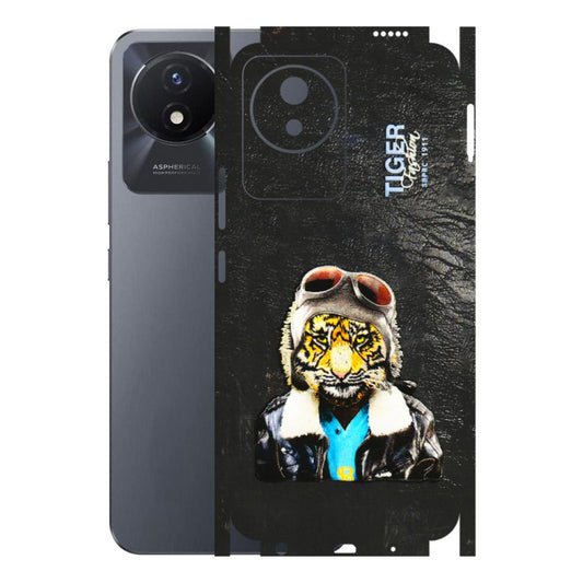 VIVO Y Series Phone Skins (All Models) - Rider Tiger - 3D Embossed Finish (L-113) Vivo Y02T