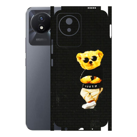 VIVO Y Series Phone Skins (All Models) - Classy Teddy Bear - 3D Embossed Finish (L-116) Vivo Y02T