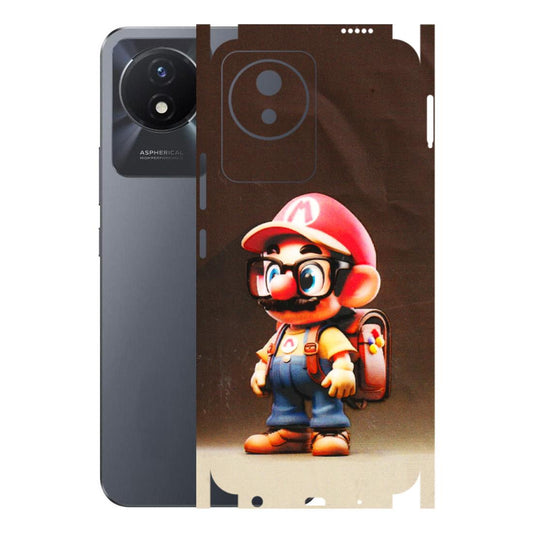 VIVO Y Series Phone Skins (All Models) - Little Mario - 3D Embossed Finish (L-119) Vivo Y02T