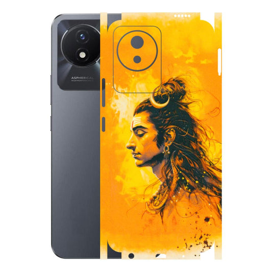 VIVO Y Series Phone Skins (All Models) - Shiv Shakti - 3D Embossed Finish (L-14) Vivo Y02T