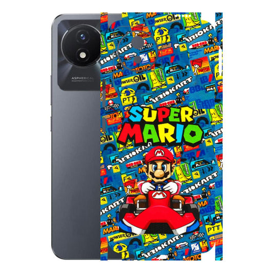 VIVO Y Series Phone Skins (All Models) - Super Mario Kart - 3D Embossed Finish (L-140) Vivo Y02T