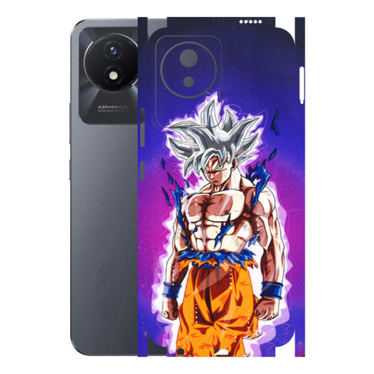 VIVO Y Series Phone Skins (All Models) - Goku Purple Anime - 3D Embossed Finish (L-147) Vivo Y02T
