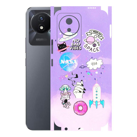 VIVO Y Series Phone Skins (All Models) - I Need My Nasa Skin - 3D Embossed Finish (L-149) Vivo Y02T