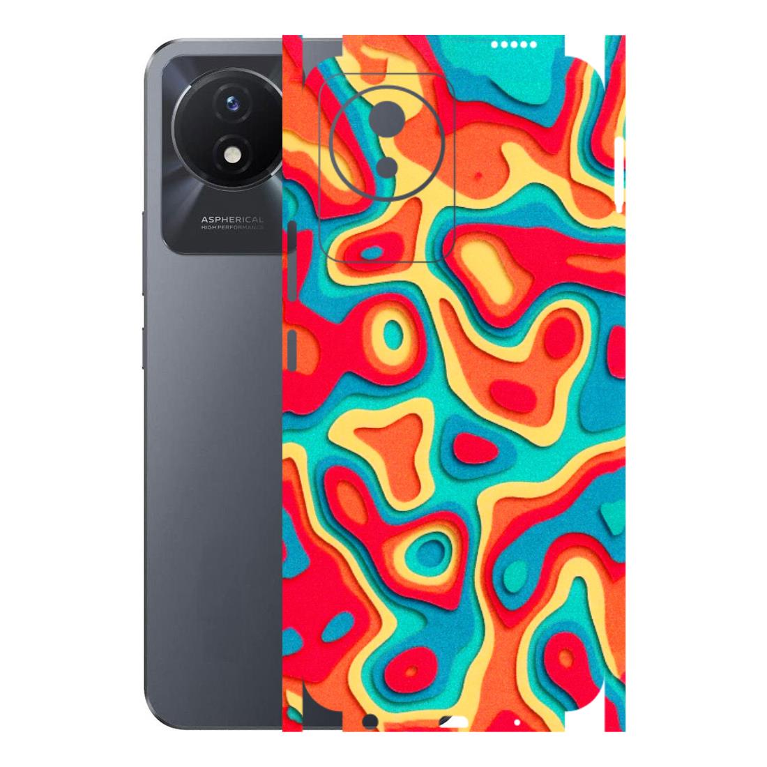 VIVO Y Series Phone Skins (All Models) - Abstract Swirl - 3D Embossed Finish (L-150) Vivo Y02T