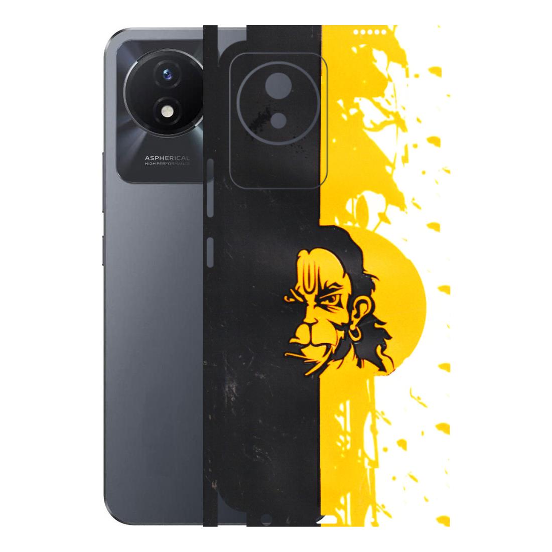 VIVO Y Series Phone Skins (All Models) - Bajrangbali - 3D Embossed Finish (L-151) Vivo Y02T