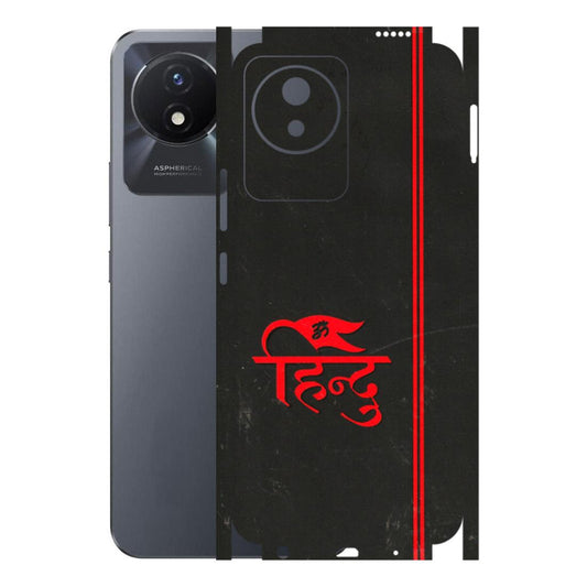 VIVO Y Series Phone Skins (All Models) - Hindu Black - 3D Embossed Finish (L-153) Vivo Y02T