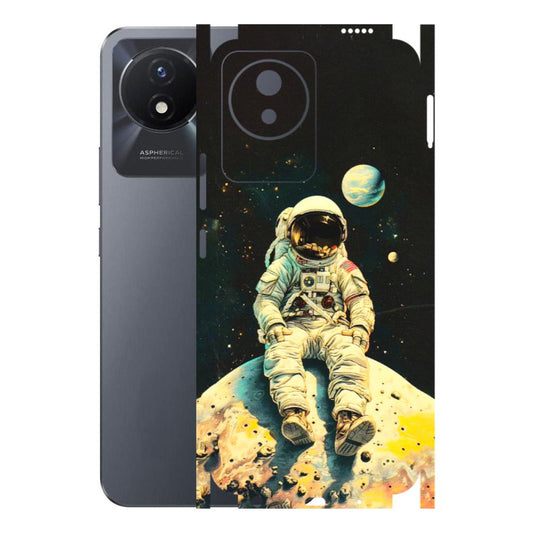 VIVO Y Series Phone Skins (All Models) - Astronaut in Space - 3D Embossed Finish (L-16) Vivo Y02T