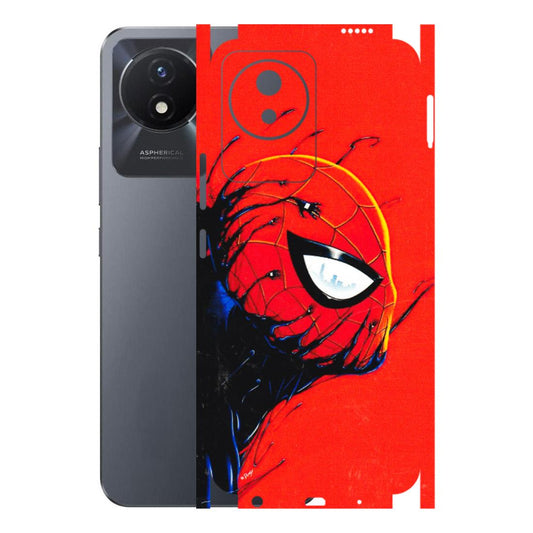 VIVO Y Series Phone Skins (All Models) - Spiderman Face Venom - 3D Embossed Finish (L-165) Vivo Y02T