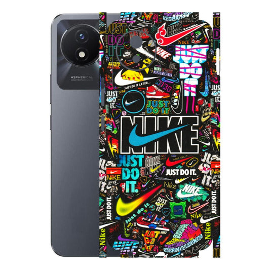 VIVO Y Series Phone Skins (All Models) - Just Do It Doodles - 3D Embossed Finish (L-166) Vivo Y02T
