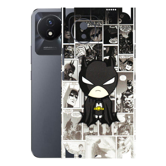 VIVO Y Series Phone Skins (All Models) - Toon Batman - 3D Embossed Finish (L-182) Vivo Y02T