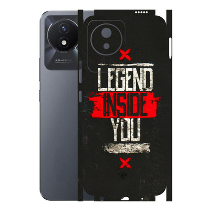 VIVO Y Series Phone Skins (All Models) - Legend Inside You - 3D Embossed Finish (L-186) Vivo Y02T
