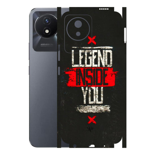 VIVO Y Series Phone Skins (All Models) - Legend Inside You - 3D Embossed Finish (L-186) Vivo Y02T