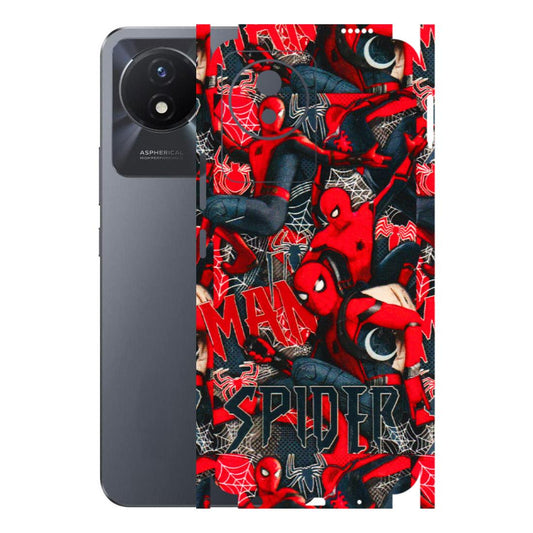 VIVO Y Series Phone Skins (All Models) - SpiderMan Cool - 3D Embossed Finish (L-188) Vivo Y02T