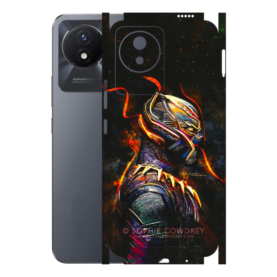 VIVO Y Series Phone Skins (All Models) - Black Panther - 3D Embossed Finish (L-190) Vivo Y02T
