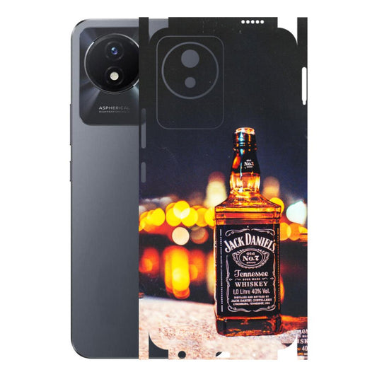 VIVO Y Series Phone Skins (All Models) - JD Whiskey Bottle - 3D Embossed Finish (L-20) Vivo Y02T