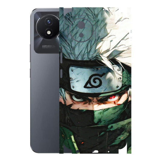 VIVO Y Series Phone Skins (All Models) - Kakashi Red Eye Focus - 3D Embossed Finish (L-227) Vivo Y02T