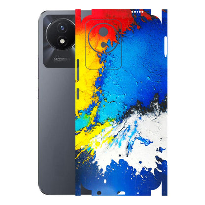 VIVO Y Series Phone Skins (All Models) - Acrylic Paint Spill - 3D Embossed Finish (L-229) Vivo Y02T