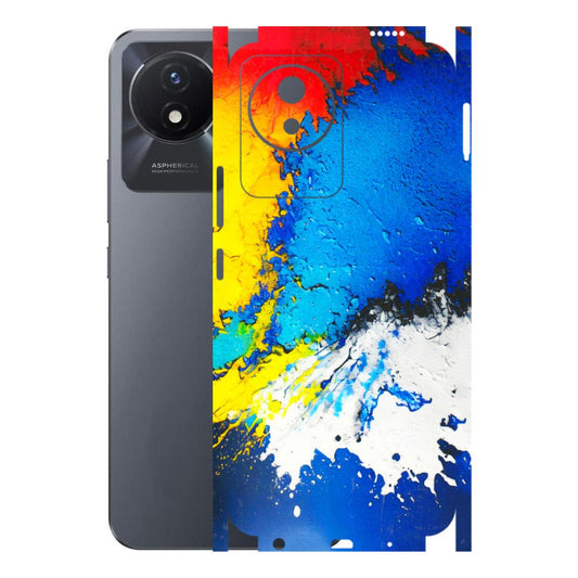 VIVO Y Series Phone Skins (All Models) - Acrylic Paint Spill - 3D Embossed Finish (L-229) Vivo Y02T