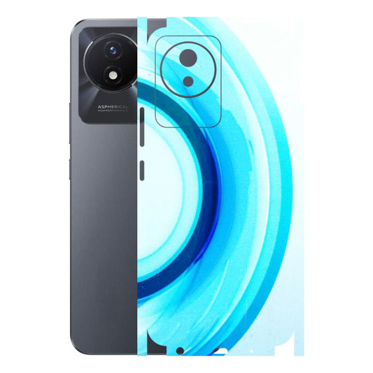VIVO Y Series Phone Skins (All Models) - The Blue Curve - 3D Embossed Finish (L-244) Vivo Y02T