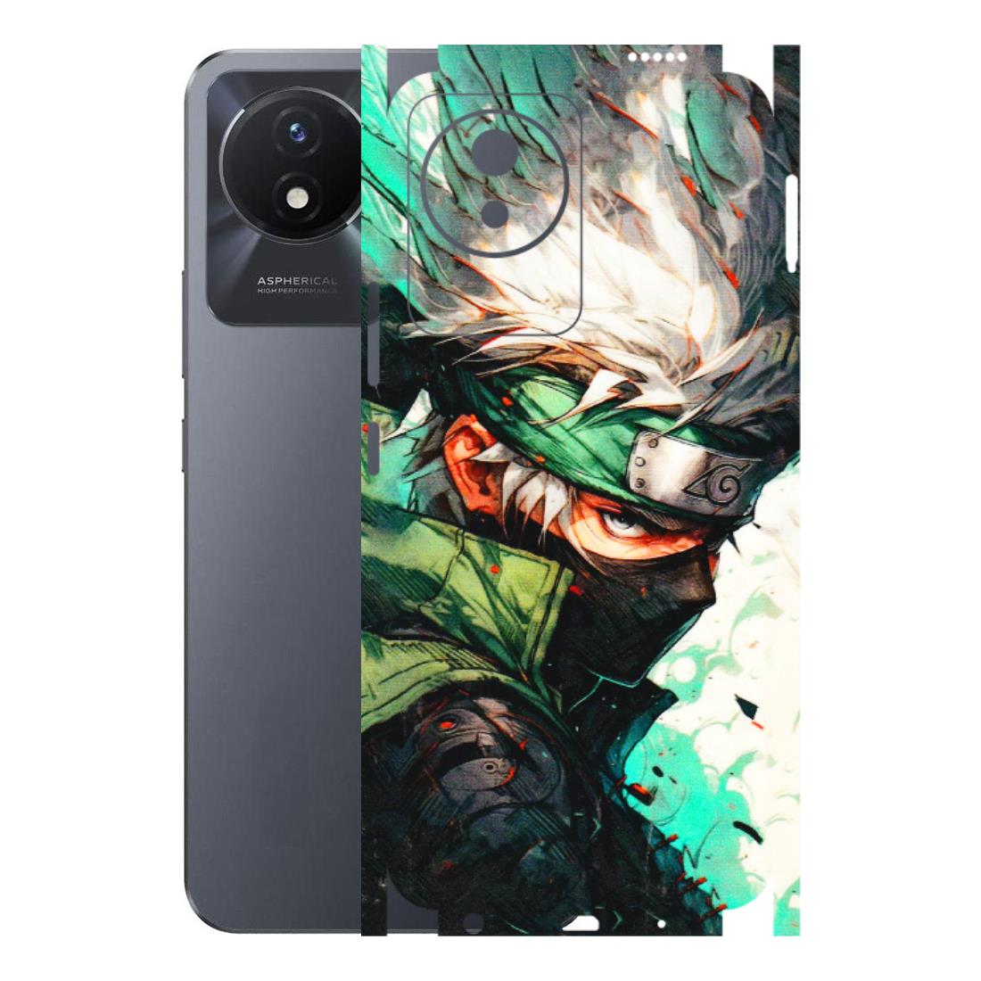 VIVO Y Series Phone Skins (All Models) - Kakashi Side Profile - 3D Embossed Finish (L-249) Vivo Y02T