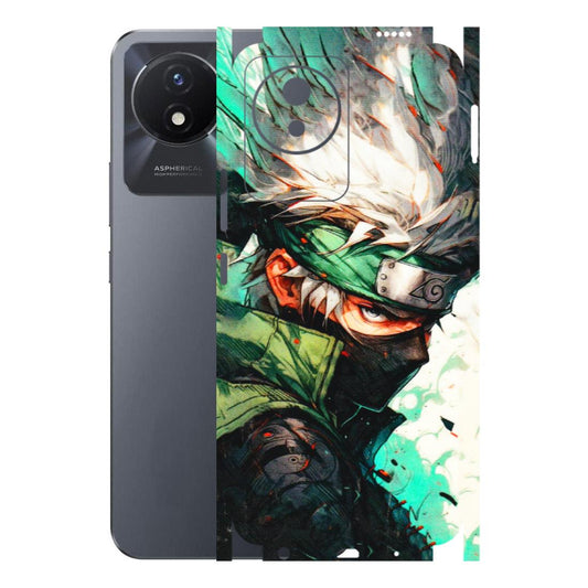 VIVO Y Series Phone Skins (All Models) - Kakashi Side Profile - 3D Embossed Finish (L-249) Vivo Y02T