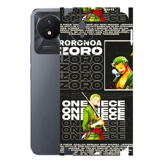 VIVO Y Series Phone Skins (All Models) - One Piece Zoro - 3D Embossed Finish (L-250) Vivo Y02T