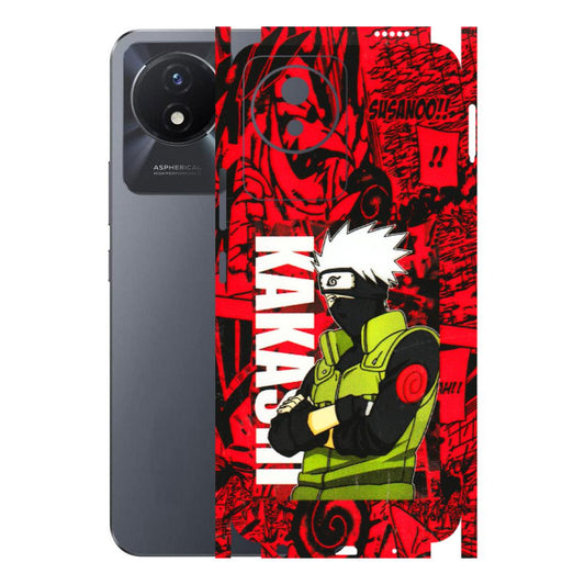 VIVO Y Series Phone Skins (All Models) - Kakashi Red Anime - 3D Embossed Finish (L-251) Vivo Y02T