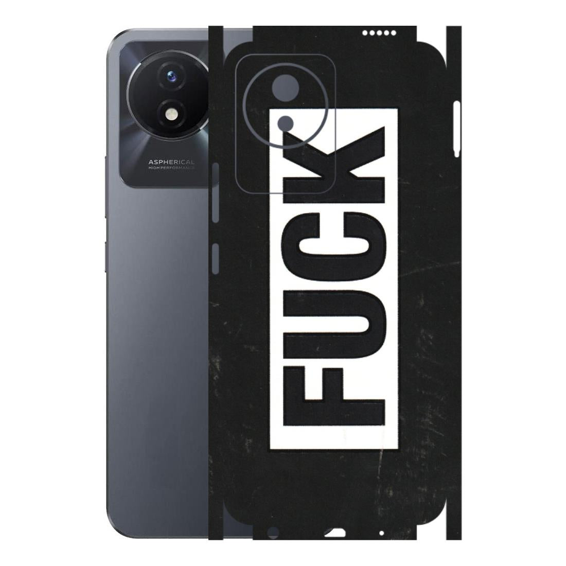 VIVO Y Series Phone Skins (All Models) - The F Word - 3D Embossed Finish (L-255) Vivo Y02T