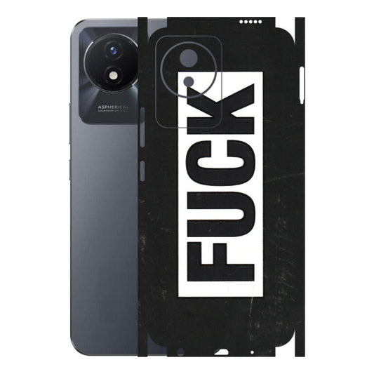 VIVO Y Series Phone Skins (All Models) - The F Word - 3D Embossed Finish (L-255) Vivo Y02T