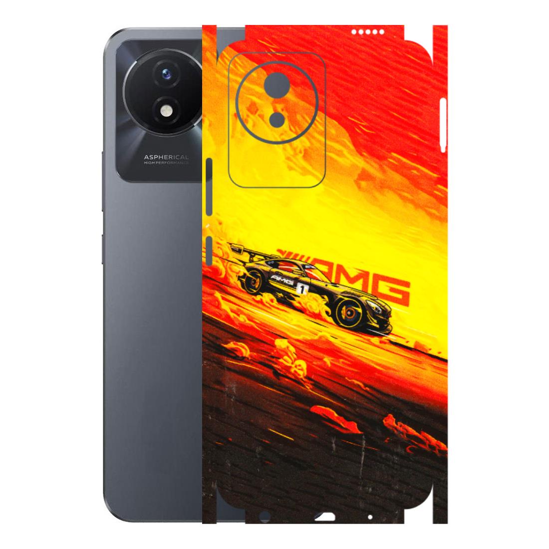 VIVO Y Series Phone Skins (All Models) - AMG Car Speed Cover - 3D Embossed Finish (L-256) Vivo Y02T
