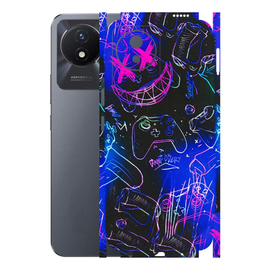 VIVO Y Series Phone Skins (All Models) - Gamers Paradise - 3D Embossed Finish (L-258) Vivo Y02T