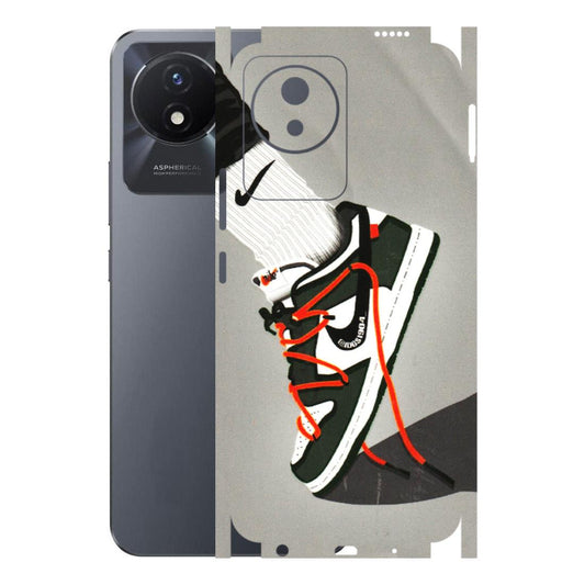 VIVO Y Series Phone Skins (All Models) - New Grey Sneaker - 3D Embossed Finish (L-261) Vivo Y02T