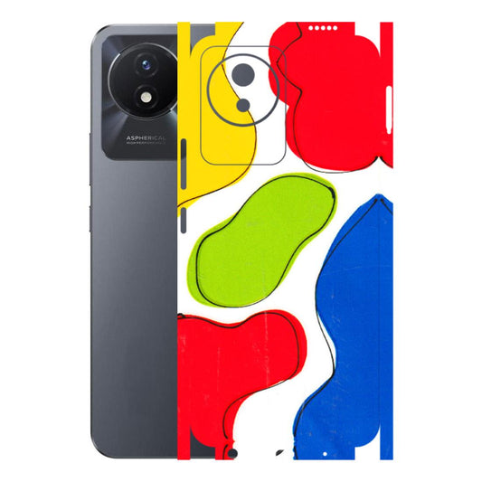 VIVO Y Series Phone Skins (All Models) - RGB Colour Paint - 3D Embossed Finish (L-284) Vivo Y02T