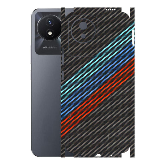 VIVO Y Series Phone Skins (All Models) - Carbon BM - 3D Embossed Finish (L-302) Vivo Y02T