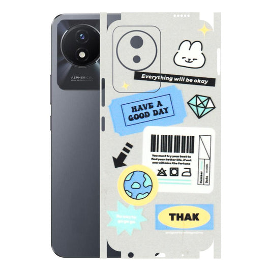 VIVO Y Series Phone Skins (All Models) - Will Be Okay Design - 3D Embossed Finish (L-316) Vivo Y02T