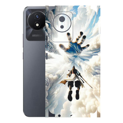 VIVO Y Series Phone Skins (All Models) - Big Hand With Monkey King - 3D Embossed Finish (L-323) Vivo Y02T