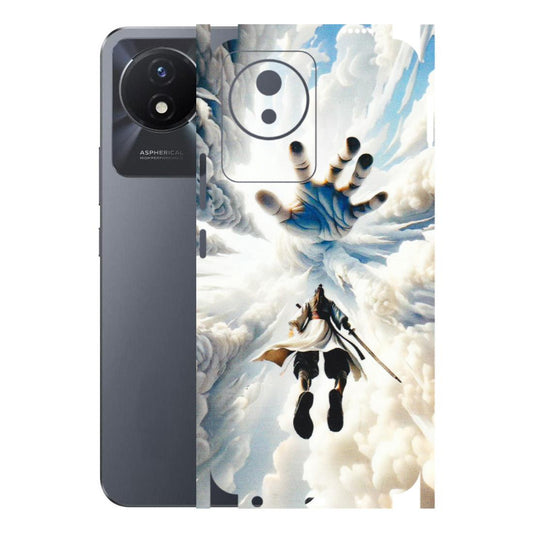 VIVO Y Series Phone Skins (All Models) - Big Hand With Monkey King - 3D Embossed Finish (L-323) Vivo Y02T