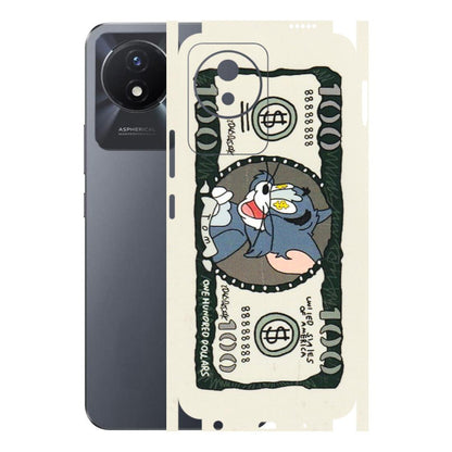 VIVO Y Series Phone Skins (All Models) - Tom Hundred Dollar - 3D Embossed Finish (L-324) Vivo Y02T