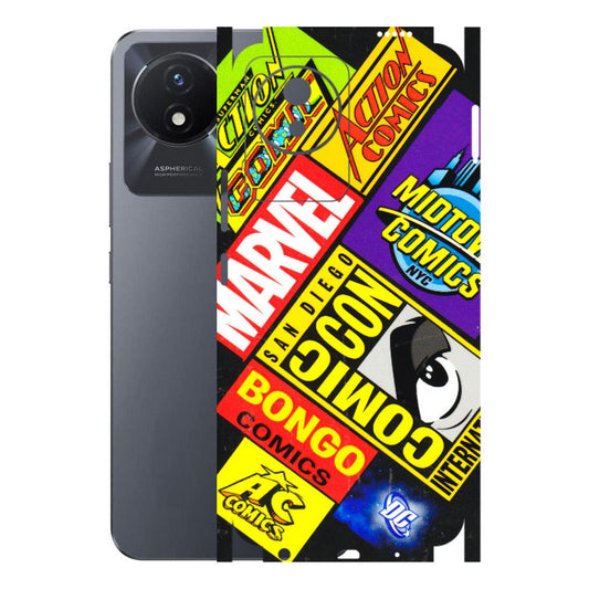 VIVO Y Series Phone Skins (All Models) - Bongo Comic Con - 3D Embossed Finish (L-325) Vivo Y02T