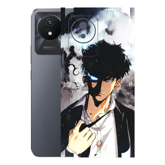 VIVO Y Series Phone Skins (All Models) - Sung Jinwoo Manhwa Anime - 3D Embossed Finish (L-328) Vivo Y02T