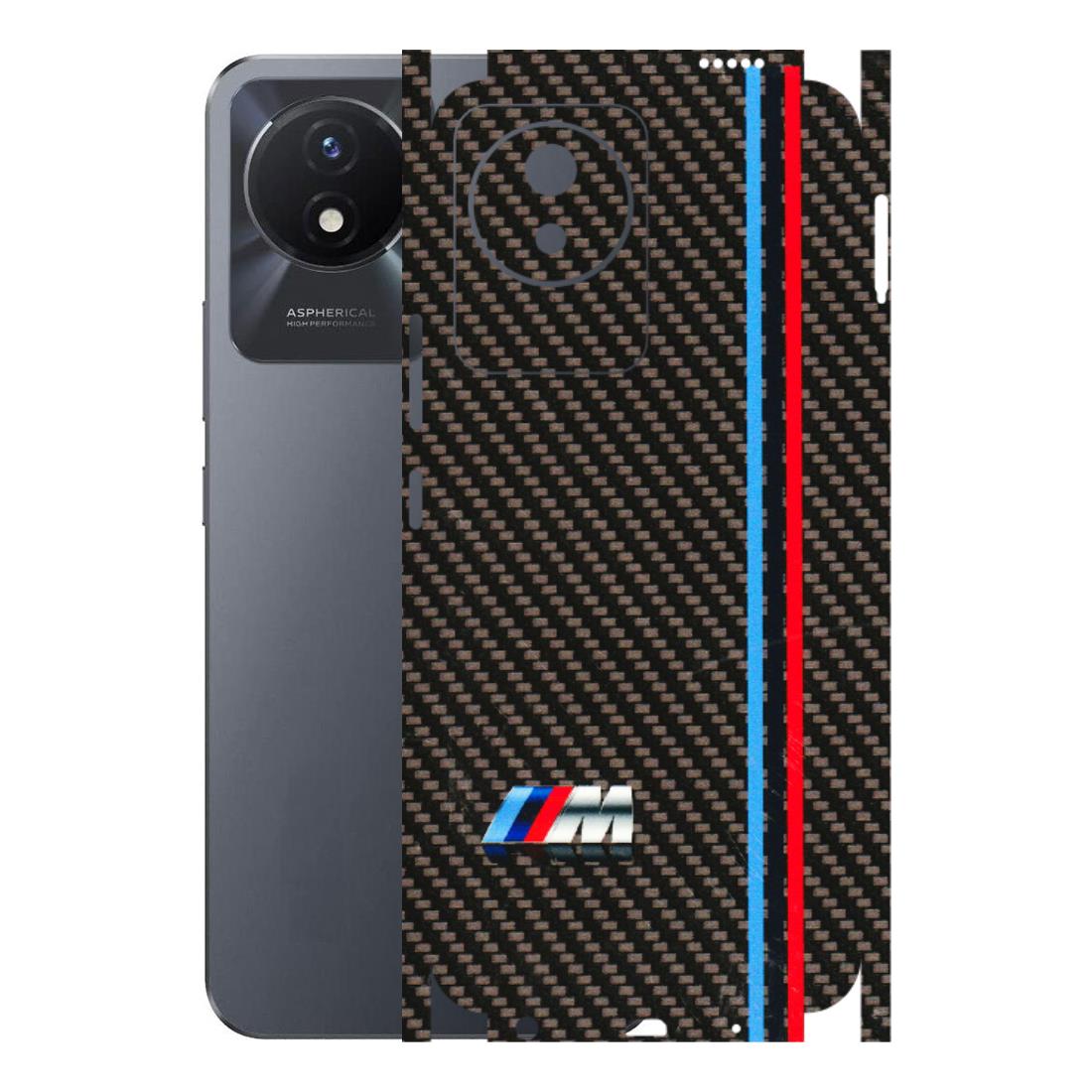 VIVO Y Series Phone Skins (All Models) - BM Carbon Fiber Feels - 3D Embossed Finish (L-38) Vivo Y02T