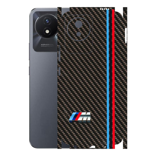 VIVO Y Series Phone Skins (All Models) - BM Carbon Fiber Feels - 3D Embossed Finish (L-38) Vivo Y02T
