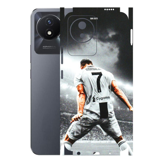 VIVO Y Series Phone Skins (All Models) - Ronaldo CR7 Crazy - 3D Embossed Finish (L-44) Vivo Y02T