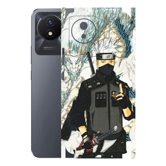 VIVO Y Series Phone Skins (All Models) - Kakashi Hatake Naruto Anime - 3D Embossed Finish (L-46) Vivo Y02T