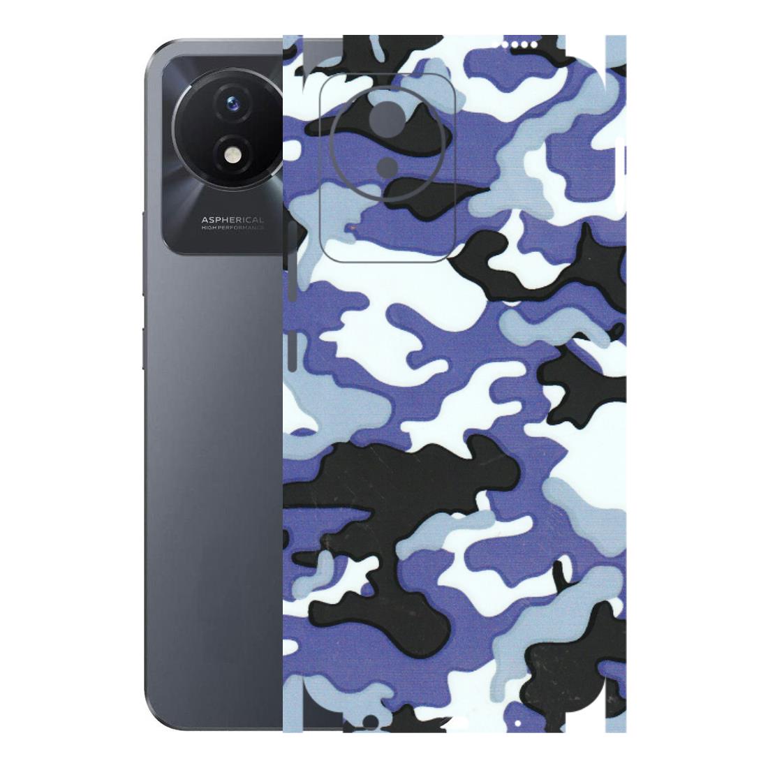 VIVO Y Series Phone Skins (All Models) - Powerfull Military Camoflauge - 3D Embossed Finish (L-49) Vivo Y02T