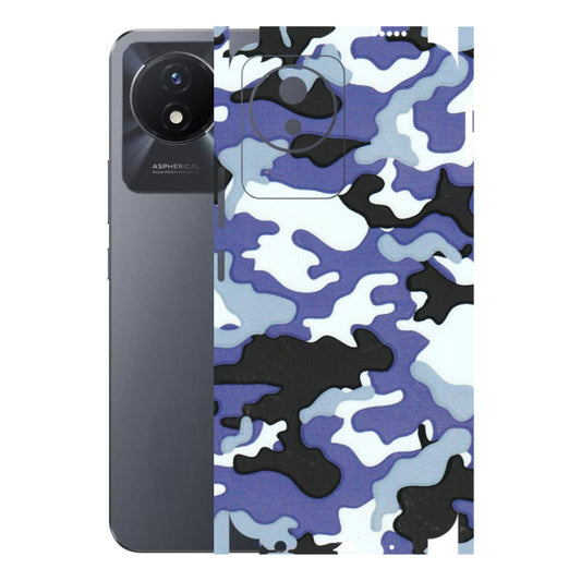 VIVO Y Series Phone Skins (All Models) - Powerfull Military Camoflauge - 3D Embossed Finish (L-49) Vivo Y02T