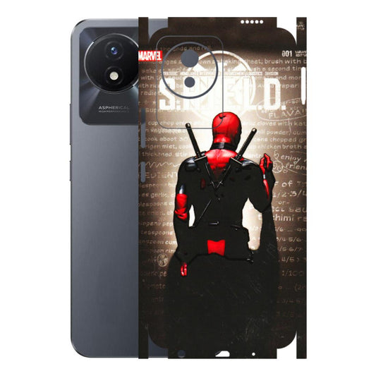 VIVO Y Series Phone Skins (All Models) - Deadpool - 3D Embossed Finish (L-56) Vivo Y02T
