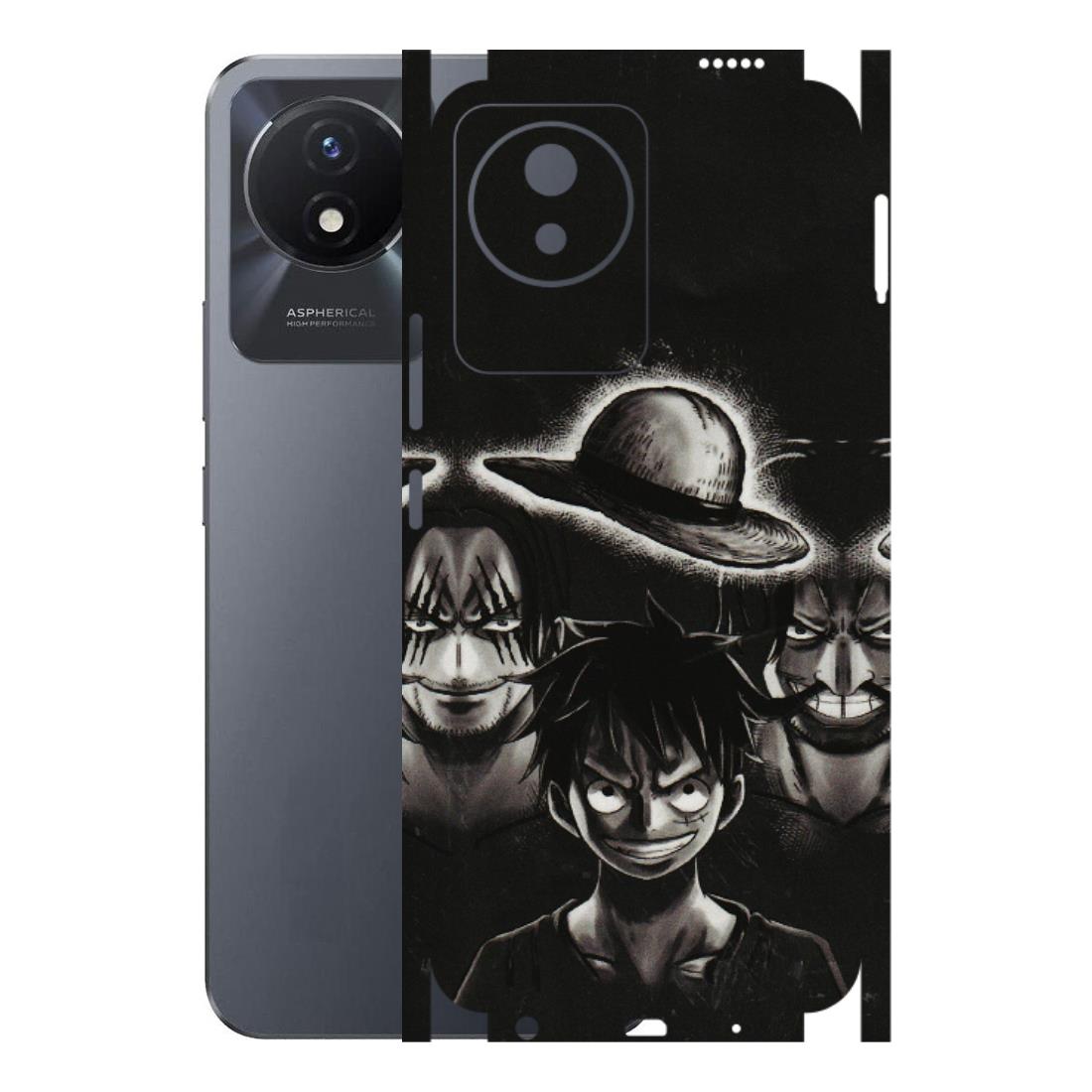 VIVO Y Series Phone Skins (All Models) - Black Luffy Hat - 3D Embossed Finish (L-57) Vivo Y02T