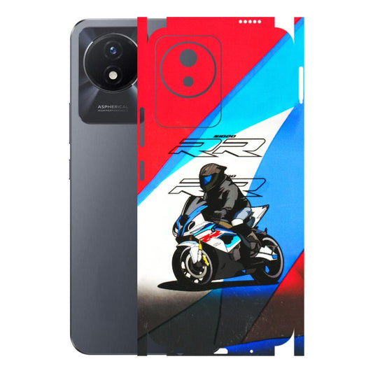 VIVO Y Series Phone Skins (All Models) - Bikers Love - 3D Embossed Finish (L-58) Vivo Y02T