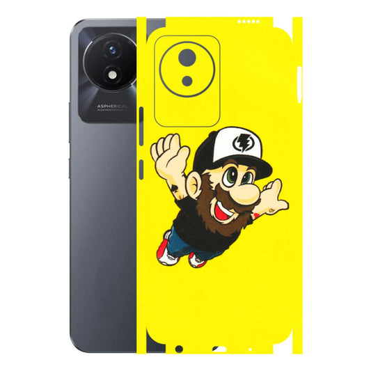 VIVO Y Series Phone Skins (All Models) - Flying Beardo - 3D Embossed Finish (L-60) Vivo Y02T
